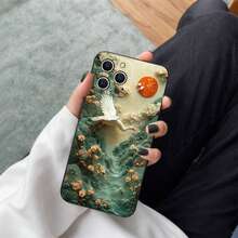Fashionable and trendy phone case. Unique Japanese-style pattern. Compatible with iPhone 17 Pro Max/Pro/Air, 16, 16 Plus, 15, 14 Pro Max, 13, 12, 11, and Plus models. Matte texture, smooth to the touch, offering drop protection, scratch resistance, and camera lens protection. Provides all-around protection for your phone. A perfect gift choice. - 1(216)-ブラック 64JJ - チェックする 6