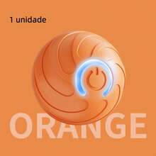Brinquedo Interativo para Cachorro - Bolinha Eletrônica Recarregável USB - Laranja - Visão 9