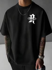 Rose Thorn Crown Of Thorns T-Shirt Tokyo Car Shirt Unisex Blouse Men's Women's 100% Cotton Premium Top Streetwear New Release Immediate Shipping Various Colors!! - 黑色 - 查看 2