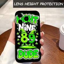 1PC Phone Case ,  Fight Nine Eight Nine Dude , Stylish Phone Case, Phone Decoration, All-around Lens Protection, Creative Small Gift, Funny Gift for Boys and Girls - Negro - Ver 4