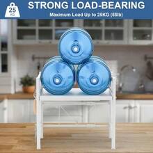 Baker's Racks - מדף מיקרוגל לבן עם שלוש קומות - ראה 10