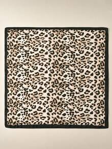 1件装 女士 2026 经典豹纹 70*70cm 缎面头巾 防晒 多功能头巾 日常休闲 - 彩色 - 查看 13