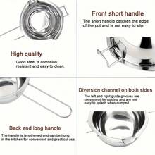 不锈钢熔化碗、巧克力熔化锅、奶酪火锅、烘焙甜点工具、糖果熔化锅、蜡烛熔化锅、带隔热功能的厨房用具