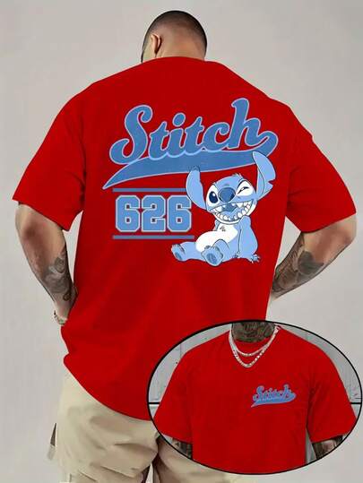  Authorized By Disney-New Disney Men's T-Shirts, Shi Dizai Series Cartoons Printed Before And After, Round Neck Casual And Comfortable T-Shirts, Suitable For Sports And Daily Wear, Women's Loose T-Shirts, Good Gifts, Necessary For Parties.