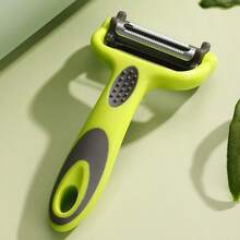 三合一多功能削皮器：螺旋刀片水果刀，适用于削土豆和蔬菜皮 - 厨房削皮工具 - 彩色 - 查看 4