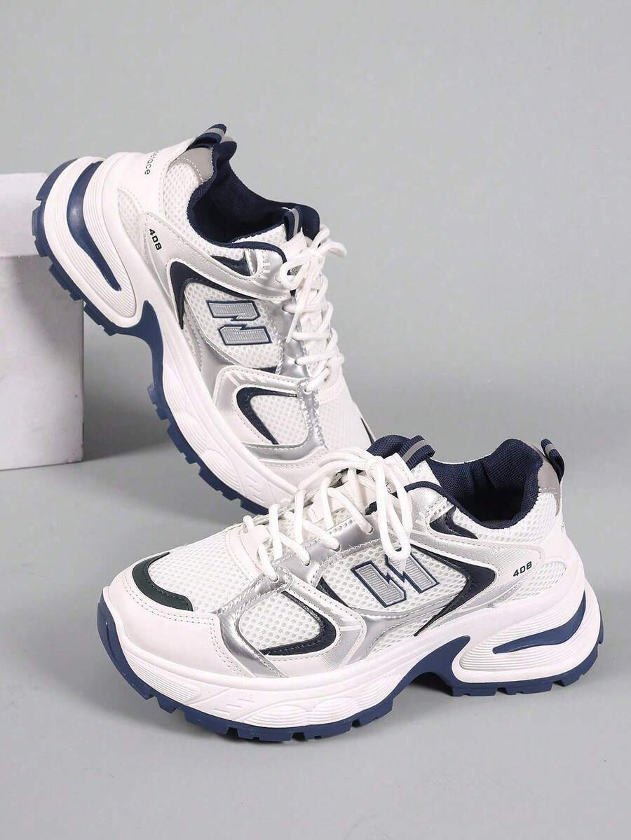 2025 Spring/Summer New Thick Sole Mesh Casual Sports Shoes, Women