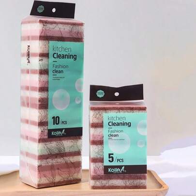 Esponja mágica Koliful, almohadilla de limpieza de espuma, multiusos para el hogar, limpieza de cocina y vajilla, apta para muebles, baño, bañera, fregadero, pisos, paredes y talla grande.
