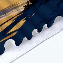 1条热带日落棕榈树沙滩巾，超柔软超细纤维特大号沙滩毯，超强吸水浴巾，适用于海滩、泳池、旅行、露营、瑜伽浴室装饰 - 彩色 - 查看 9