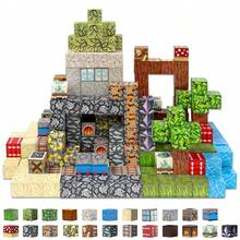 500 Stück Magnetische Bauklötze, Magnetische Blöcke, Bauklötze für Erwachsene, Magnetische Blöcke für Erwachsene MINT Sensorik, Baue 3D Lava Schatzsuche Welt Set, Weihnachts- und Geburtstagsgeschenke für Erwachsene - Verschiedenfarbig - Übersicht 6