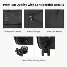 Extra Large Capacity Travel Bag, Foldable Travel Bag, Expandable Travel Duffel Bag With 4 Wheels, Collapsible Waterproof Large Capacity Travel Handbag, Overnight Bag - Xám - Xem 3