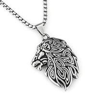 New  Hot-Selling In-Stock Retro Dominant Viking Thor's Hammer Pendant Stainless Steel Necklace DUCJ - Giọt vàng + Dây chuyền hoàng gia - Xem 4