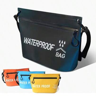 1pc Durable Waterproof Dry Bag, Zipper Handbag For Swimming, Boating, Hiking, Outdoor Sports, Shoulder Bag, Toiletry Bag, Large Capacity Multi-Function Travel Set, Crossbody Bag, Rainproof, Lightweight, Portable, Fashionable, Suitable As Birthday, Valentine's Day, Ramadan, New Year Gift For Friends