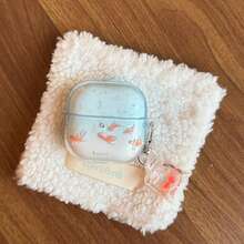 韩版渐变蓝金鱼耳机套 + 金鱼收纳袋，适用于华为 Freebuds 7i、Freebuds 2 新版、Freebuds SE3、Freebuds 5i、Pro 3，可爱韩版耳机套 - 淺藍色 - 查看 4