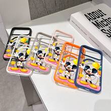 Disney What Mickey Mouse Patterned Phone Case Designed With Cheerful Balloons And Stars. Compatible With IPhone 17, 16, 15, 14, 13, 12, And 11 Pro Models. Made From TPU, Featuring Shockproof Protection. A Perfect Gift For Family, Friends, Birthdays, Spring Festivals, Holidays, And Valentine's Day. - Màu xanh lam - Xem 3