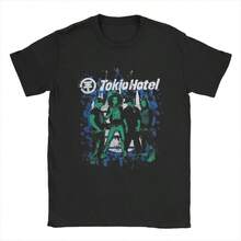 Tokyo Hotel Classic Bill Kaulitz Rock Band T Shirt Men Cotton Awesome T-Shirts Crew Neck Tees Short Sleeve Clothes Summer - 黑色 - 查看 1