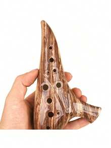 5支12孔中音C调陶笛，适合初学者，树脂材质 - 彩色 - 查看 5