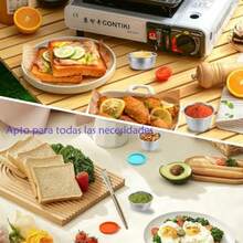 CYPN6 Piezas de Recipientes para Aderezos de Acero Inoxidable Tazas para Salsas Reutilizables con Tapa de Silicona Antifugas Juego de 6 Colores Cocina Ensaladas SalsasFashion - Multicolor - Ver 5