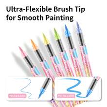 Bộ bút dạ acrylic gốc cồn 12/24/36 màu, nhanh khô, chống phai màu, thích hợp cho vẽ tranh, minh họa, thủ công, sách tô màu và các dự án DIY khác trên giấy, vải, gỗ, đá, nhựa, thủy tinh, gốm sứ, bí ngô, kim loại. Thích hợp cho học sinh và người lớn, lý tưởng làm quà tặng lễ Phục sinh, Lễ Tạ ơn, Halloween, Giáng sinh. - Nhiều màu - Xem 9