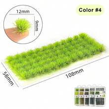60pcs/140pcs Static Grass Tufts Model Train Landscape Garden Decor Diorama Set - As Photos - View 6