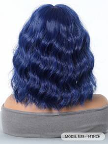 Tóc nối ngắn thẳng, nhiều màu sắc, làm từ sợi tổng hợp, kiểu kẹp, thanh lịch và tự nhiên, màu xanh dương, phù hợp để sử dụng hàng ngày, có thể dùng cho cosplay, Halloween, Giáng sinh và các dịp khác, chất liệu mờ, dệt lụa chịu nhiệt cao. - Xem 4