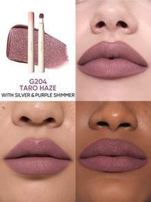JUDYDOLL CUSHION MATTE LOCK LIP CREAM, 24-Hour Long-Lasting Matte Lip Cream, Waterproof, Moisturizing, Blurring Effect, Minimizing Lip Lines, Convenient Application Without Messy Hands - G204 TARO HAZE - 查看 2