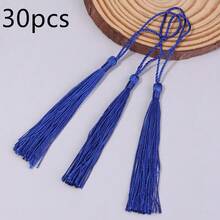 30 chiếc/gói Mặt dây chuyền tua rua bằng polyester kèm dây, tua rua nhiều màu sắc kiểu Trung Quốc, dài 8cm, thích hợp trang trí làm bookmark, móc khóa, đồ treo xe, dây đeo điện thoại, phụ kiện Hanfu tự làm. - Dây tua rua có dây treo - Xem 19