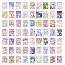 SANRIO Bộ tranh áp phích  64 mảnh - Nhiều mẫu mã đáng yêu để trang trí tường phòng ký túc xá và làm quà tặng. - 64 CÁI - Xem 3