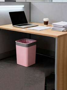 50个/包 耐用轻便浴室垃圾袋；1包 小号粉色垃圾袋；一次性垃圾袋，适用于办公室和家庭垃圾桶；50个/卷 - 多色 - 查看 4