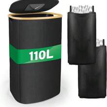Outdoor Waste Bins - 110L With 2 Inner Pockets - View 1