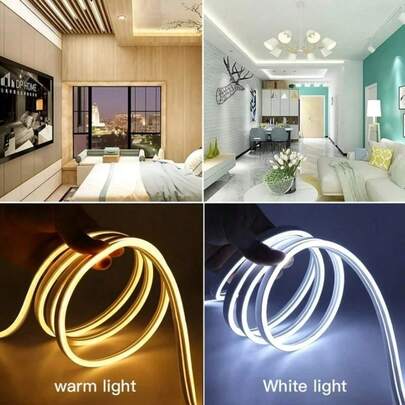 1 Dây đèn LED USB ngoài trời, chống nước IP67, ánh sáng trắng ấm đến trắng lạnh, có thể uốn cong, nhiệt độ màu 3000K-6500K, thích hợp cho mái hiên, giàn hoa, trang trí Halloween, trang trí tiệc, trang trí đám cưới, trang trí trong nhà và ngoài trời.