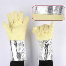 CYPN1 Par de Guantes de Aislamiento Térmico Resistentes a Altas Temperaturas Papel de Aluminio Resistente Al Calor para Soldadura Industrial y Extinción de IncendiosFashion - 224378428 - Ver 4