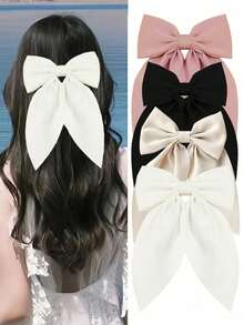 4 piezas Pinzas de pelo pequeñas, Lazos de pelo de cola corta, Pinzas de pelo de caimán, Scrunchies de pelo con cola de caballo lindos, Accesorios de pelo para mujer, Pinzas de garra, Horquillas, Útiles escolares, Decoraciones de pelo, Accesorios de pelo, Accesorios para la cabeza, Pasador de pelo, Verano, Vacaciones, Viaje - Multicolor - Ver 6