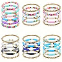 10pcs Colorful Soft Clay Spacers, Jewelry Making Spacers, DIY Beading Necklace Bracelet Supplies