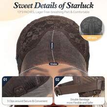 DWig For Women Lace Front Wigs Synthetic Wigs For Women 18-Inch Shoulder Length Layered Natural Wavy Wig Ash Honey Blonde With Highlight #K163 - 灰蜂蜜金挑染K163 - 查看 5