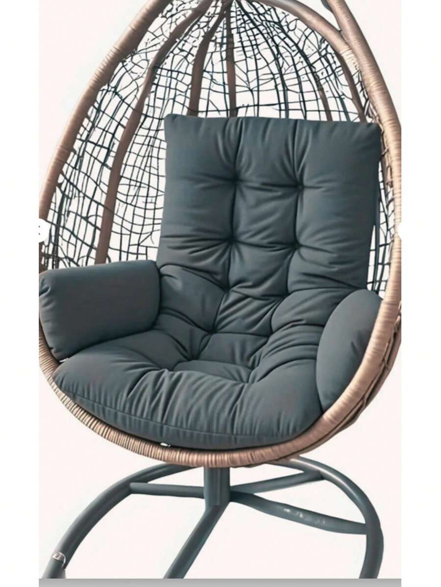 Single-Person Swing & Garden/Balcony Cushion (Swing Shown For Display Purposes Only.) ın Der Turkeı - Dark Grey - View 1