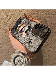 Fast EU Shipping (DE & ES)SamsungKlassische D Demon Slayers Stil Smartphone-Hülle.Kreative schwarze Smartphone-Hülle kompatibel mit Galaxy S25 S24 S23 S22 S21 S20 FE Ultra Plus 4G 5G.Es ist eine matte, sturzsichere Rückenschale mit exzellenten visuellen Grafiken, verbessertem Textur, erhöhtem Bildschirmschutz und einem gemusterten transparenten Smartphone-Hülle.Süße Tier Handyhülle, Texturierte Handyhülle, Anime-Fanfreundlich, Transparenter Handyschutz, Glänzende Oberfläche, Anime-Kunstdesign, Dekorative Hülle. - Schwarz - Übersicht 2