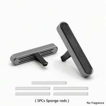 Metal Car Air Freshener Diffuser, Essential Oil Diffuser Vent Clip, Perfume Fragrance Diffuser, Magnetic Open Design (Includes 5 Refill Fiber Sticks), Add Your Own Perfume And Essential Oils, Premium Car Accessory - Metal Scented Clip Set - View 8