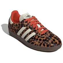 Adidas Originals SAMBAOG Comfortable And Durable Low-Top German Training Shoes Women's Leopard Print Brown - Brown - View 4