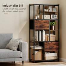 Bookcases - Rustic Brown - View 5