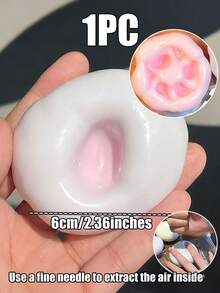 1PC Malleable Snow Skin Glutinous Rice Ball Squeeze Stress Relief Toy, Realistic Mochi, Good Touch, Glutinous Rice Cake, Stress Relief Toy, Cute Stuff, Travel Portable Fidget Squeeze Toy - Multicolor - View 26