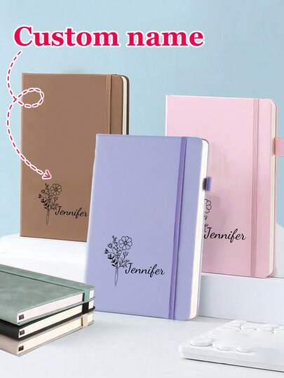 Caiet personalizat, copertă din piele moale, caiet personalizat, cadou de sărbători, buchet de flori pentru ziua de naștere, cadou de Ziua Îndrăgostiților, surpriză de aniversare, cadou de Ziua Profesorului