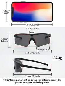 2pcs Men's Fashion Fashion Glasses, Suitable For Daily Wear And Vacation - Multicolor - View 2