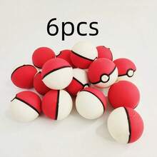 pokemon 50pcs Pokémon Poké Ball 3D Erasers - Latest Pikachu Theme Student Stationery. Creative Assembling Design, Ideal Gift For New Year, Birthday And Back To School Season.