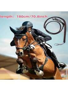 1pc Crafted With Premium Imitation Leather, This Western-Style Long Whip Captures The Rugged Aesthetic Of Traditional Cowboy Gear While Offering Enhanced Durability And Weather Resistance. - Multicolor - View 8