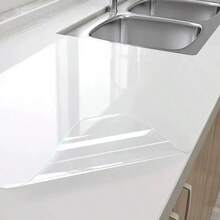 1 Roll PP Static Cling Wall Film - Waterproof, Oil-Proof, No Glue Needed, Removable, Reusable - Suitable For Kitchen Backsplash, Tiles, Dorm Decor, Cabinets - Easy To Clean, No Residue, Oil-Proof, Kitchen Splash Guard