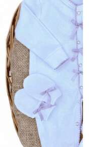 Nika Baby 3-Piece Maternity Kit In Cotton Suedine - Lilac Purple - View 3