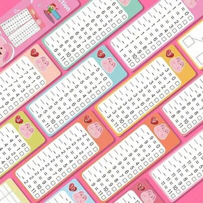 This Multi-Functional Addition And Subtraction Practice Card Is Writable And Erasable, Featuring A Laminated Surface And Reusable Design. It's An Essential Learning Tool For Students And Makes A Great Birthday, Holiday, Or Christmas Gift For Relatives, Siblings, Friends, Classmates, And Colleagues.