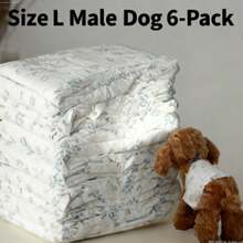 10pcs/Pack XS Disposable Male & Female Dog Diapers & Pee Pads, Super Absorbent Leak-Proof Pet Hygiene Pants For Incontinence, House Training & Travel Use, Suitable For Teddy & Small Breed Dogs, Please Check Size Chart Before Purchase - Blue and White - View 10