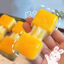 Realistic Pretend Play Stretchy Cheese Mochi Squishies, Super Soft Squishy Stress Relief Squeeze Toy - Multicolor - View 7