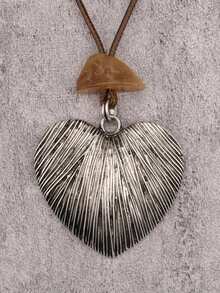 古銀色愛心+串珠